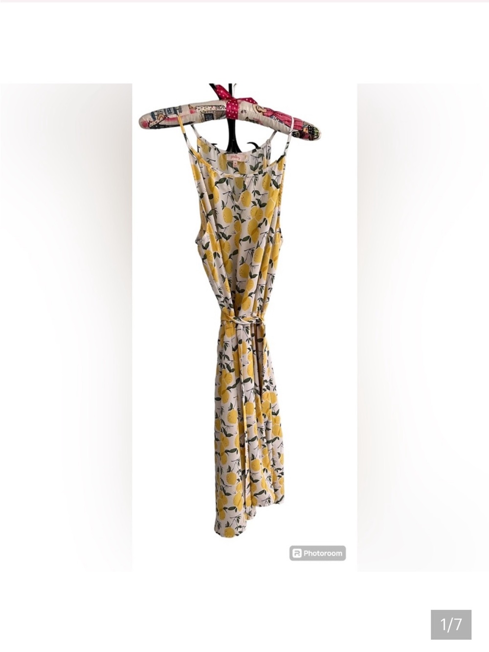 Pixley lemon print dress medium